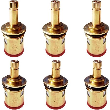 6 st keramiska skivhuvudkranpatroner (40 mm 47 mm)