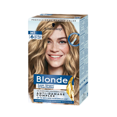 Schwarzkopf Blonde M1 Super Slingor Hårfärg Unisex 102 ml