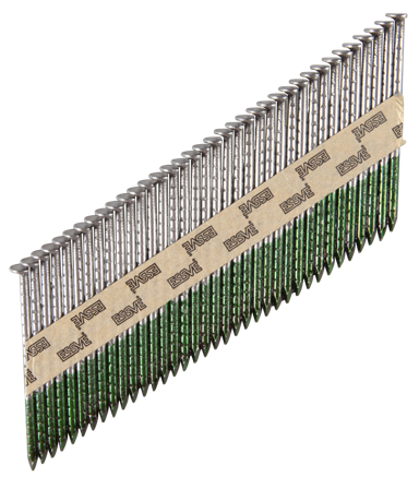 ESSVE 777411 Maskinspik 34°, rakbandad, huggen, blank 2,8 x 60 mm, 1800-pack, Infästning