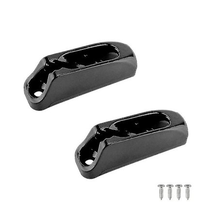 2-pakning båt Jam Cleat selvlåsende tau svart nylon Clam Cleat snorstrammere n112