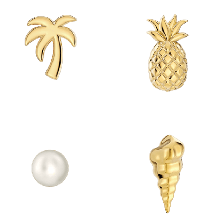 Edblad One Studs Tropic Gold Smycken & klockor Dam Guld ONESIZE