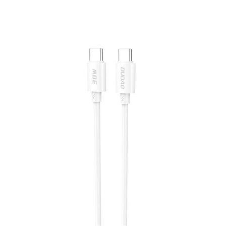 Dudao L4C USB-C / USB-C 30W-kabel 1,2 m - hvit