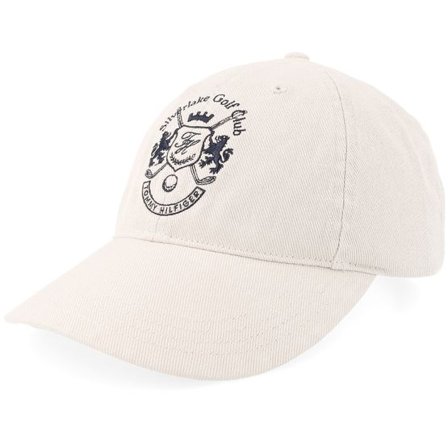Tommy Hilfiger - Beige unconstructed Keps - Soft Washed Graphic Cap Classic Beige Dad Cap @ Hatstore