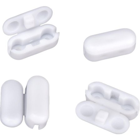 Pakke med 30 erstatningsklips for snorer til vertikale persienner, rullgardiner og romerske persienner