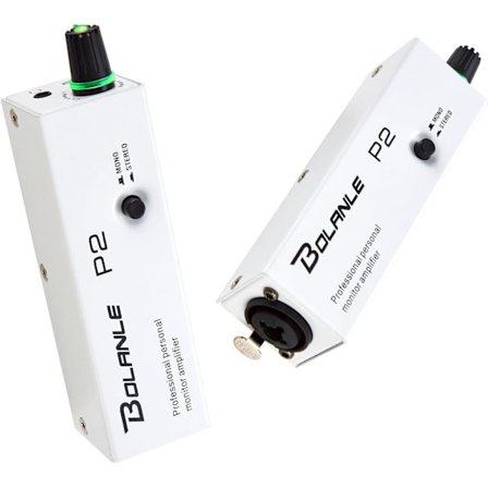 Portable in Ear Monitor Amplifier, Headphone Amp with XLR and TRS Input 3.5mm Output