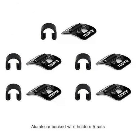 10 Set Mountainbike Cykel Bromskabel Guide Säte Ram Rör Fixeringsklämma Aluminiumlegering Kabelklämma Cykeltillbehör