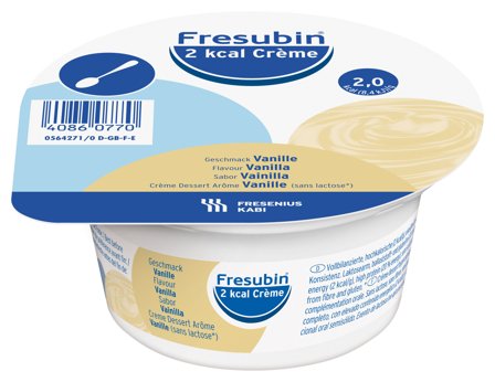 Fresubin 2 kcal Crème næringskrem vanilje 4x125 g