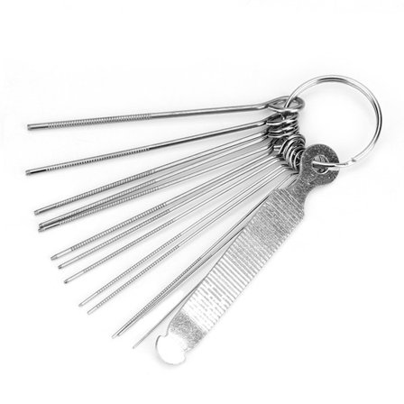 Gitar Stall Sadel Mutter Filar 13 Nålar Set Verktyg Kit Tillbehör Ukulele