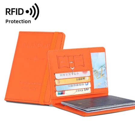 RFID Passport Cove Passport Protector ORANGE