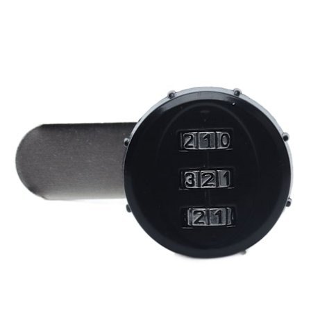 Mekanisk kodekamlås 3-cifret kombinationskamlås til garderobeskab, pengeskab, postkasse