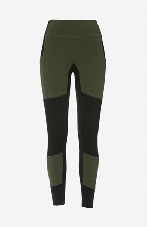 Cellbes of Sweden - Ridetights Riding i mørk grønn for damer i størrelse 62/64