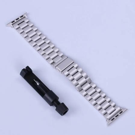 Metallrem för Apple Watch Band 49mm 45mm 41mm 40mm 44mm Rostfritt stål Correa Armband bälte iwatch 42mm series 7 6 SE 8 Ultra Starlight