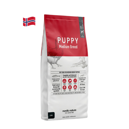 Nordic Nature - Valp Medium / Large 12 kg - Hund - Hundefôr & hundemat - Tørrfôr for hund - ZOO.no