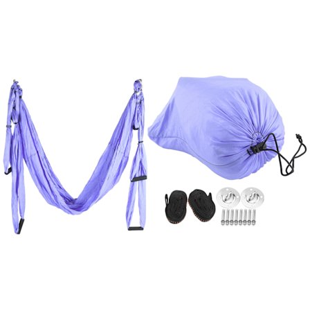 Ultralet Yoga Hængekøje Anti Gravity Yoga Swing Hængekøje Hjem Fitness Tilbehør Blå Lilla