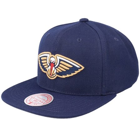 Mitchell & Ness - NBA Ble snapback Czapka Z Daszkiem - New Orleans Pelicans Team Ground 2.0 Blue Snapback @ Hatstore