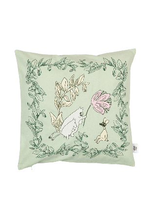 Arabia Mumin Kuddfodral Grön 50X50 cm Kuddar Flerfärgad