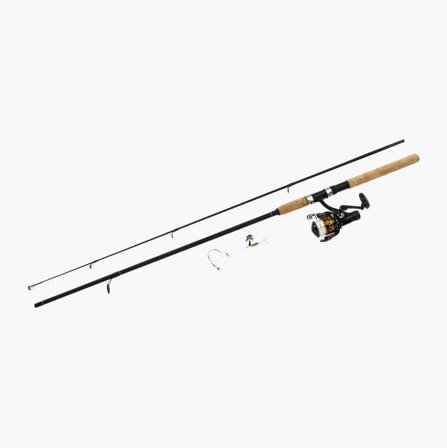 Biltema - Fiskesett Haspel Allround - 210 cm Stang med Korkhåndtak, Haspelsnelle, Nylonline 0.28 mm/145 m, Slukvekt 10-30 g