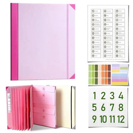 Livsbok-organisator med etiketter, Hvis jeg dør-perm-organisator med lommer, I tilfelle jeg forsvinner-perm-organisator, Viktig dokumentmappe-