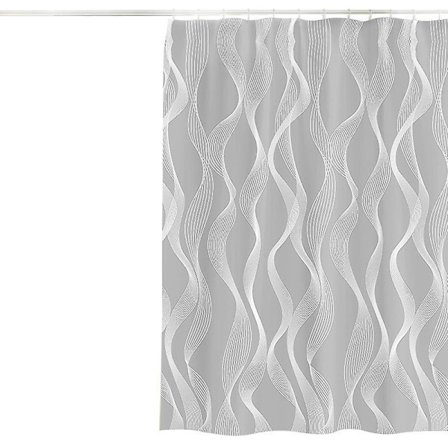 Duschdraperi 180 X 200cm Mögelbeständig Geometrisk Tjock Polyestertyg Duschdraperi Foder Badrumsdekoration Med Krokar