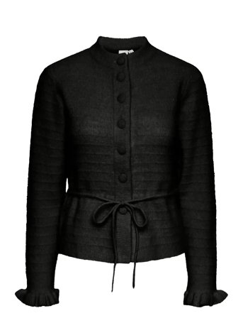 YAS Yasthellis Ls Knit Cardigan S. - Black - M