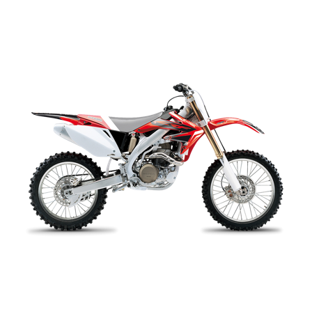 Kit de Adhesivos Blackbird Dream 4 Rojo-Negro-Blanco - Kawasaki KX 250F 2009-2012