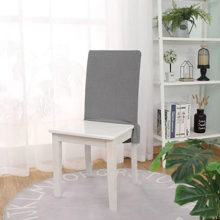 Stol Ryglæn Betræk Ryglæn Slipbetræk LYS GRÅ