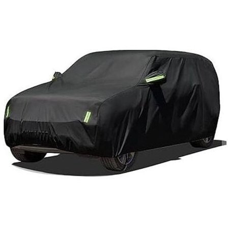 Vedenpitävä SUV-auton suojapeite 480 x 175 x 150 cm - musta ulkokäyttöön tarkoitettu auton suojapeite - lumisuoja