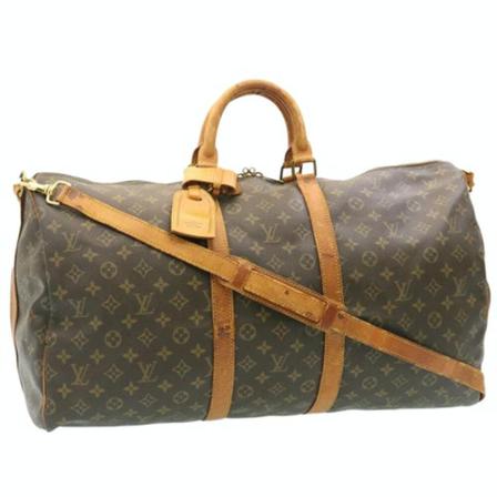 Louis Vuitton Vintage, Pre-owned Keepall Bruin, Dames, Maat:ONE Size