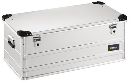 W.steps 829140 Aluminiumsboks 140 l, utvendige mål 902x495x380 mm, Garasjeinnredning & oppbevaring
