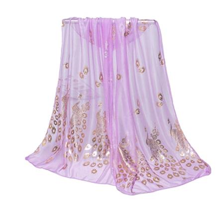 Sinknap Sifonkihuivi Tyylikäs Käytännöllinen Kauneus Tyttö Huivi päivittäiseen käyttöön Purple