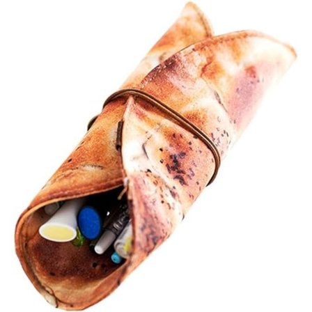 Simulerad Burrito Pennfodral Pen Wrap, Pennfodral Rulle Pen Rulle Ca