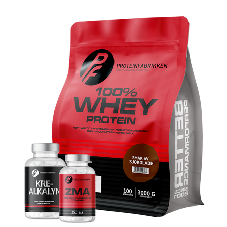 100% Whey Protein, 3000 g + Bonusprodukt