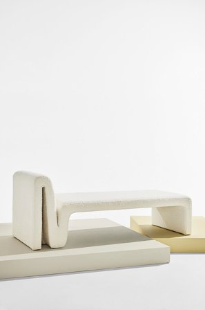 Pastill - Odette dagseng bouclé - Hvid - Daybeds - Fra Homeroom