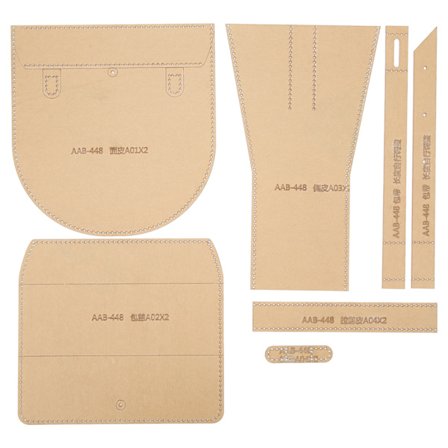 Akryl Stencil Messenger Taske Skabelon Klar Transparent Letvægts DIY Læderhåndværk Skuldertaske