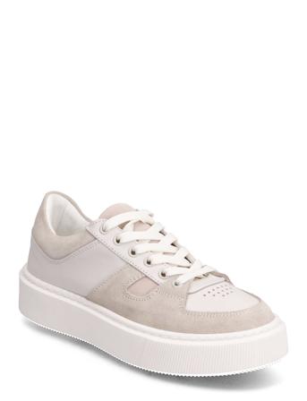 Away W Leather Shoe Beige Sneaky Steve