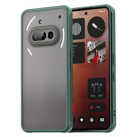 SKALO Nothing Phone (3a) 5G Color Bumper Frosted Cover - Grøn