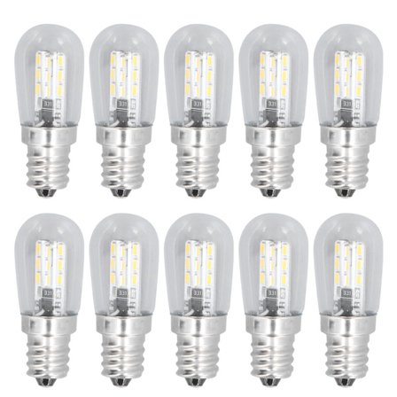 10-pack LED E12 Lampa Glas Liten Taklampa Lampa 500LM Vägglampa Lampa för Sovrum Kontor 220V