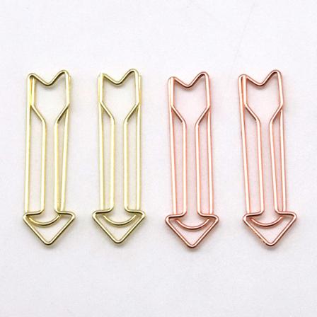 4 stk. store guldklips, papirklips, metal papirklips Arro