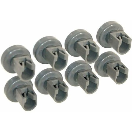 Astianpesukoneen yläkorin pyörät - Yhteensopiva Privileg, Faure, AEG, Electrolux, Zanussi, Ikea... Täydellinen 8 pyörän setti