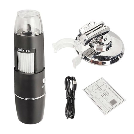 Langaton digitaalinen mikroskooppi 1000X HD Kannettava WiFi USB-mikroskooppikamera tulostukseen, oppimiseen ja havainnointiin YEMMA