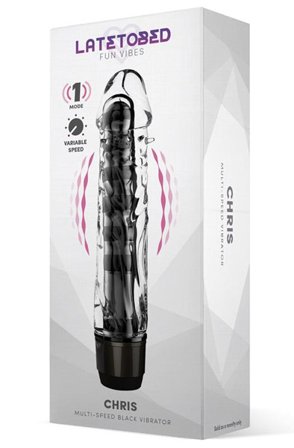 Kjøp Latetobed Chris Multi-Speed Vibe Black - Vibrerende dildo | God pris