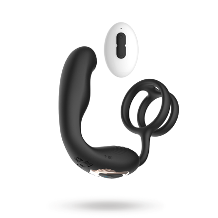 Remote Controlled Cock & Ball Ring Prostate Vibrator - Vuxen.se - Prostatastimulering, prostatavibrator, prostata plugg