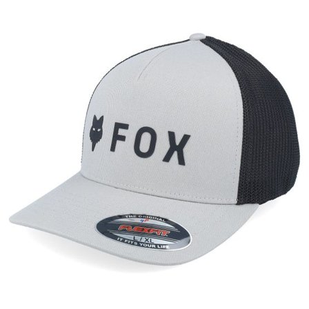 Fox - Grå flexfit Keps - Absolute Hat Steel Grey/Black Flexfit @ Hatstore