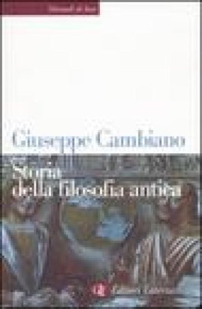 Storia della filosofia antica Giuseppe Cambiano