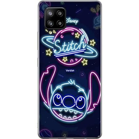 Samsung Galaxy A42 5G Gennemsigtig cover Stitch Neon