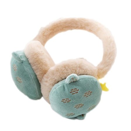 Kvinders kolde vejr fluffy ørevarmer vinter varmt pandebånd søde slouchy ørevarmere kaktus