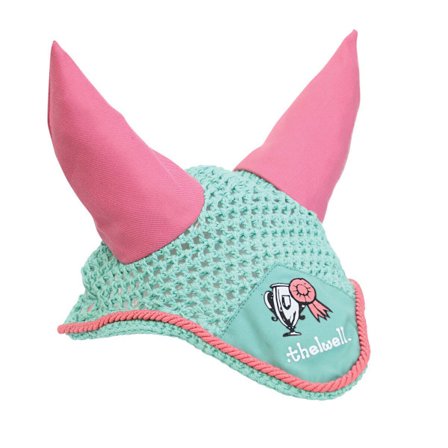 Hy Thelwell Collection Trophy Hästflugslöja Shetland Mint/Rosa