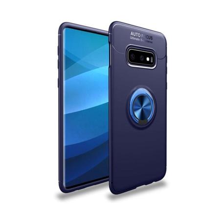 Samsung Galaxy S10e magneettinen metallilevy takatuki suojakotelo - Sininen Blue