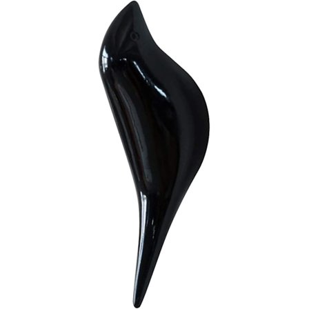 Frakkeholder, 3D Harpiks Trækorn Dyre Væghæng - Til Hatte Og Tøj Sort