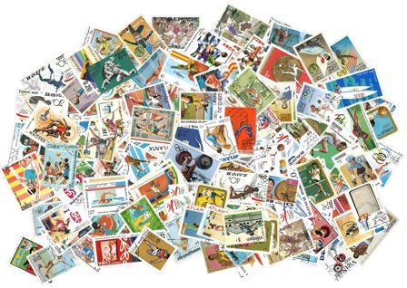 OL - Sommer - 250 forskellige frimærker